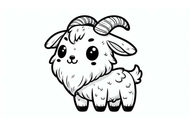 cartoon-goat-standing