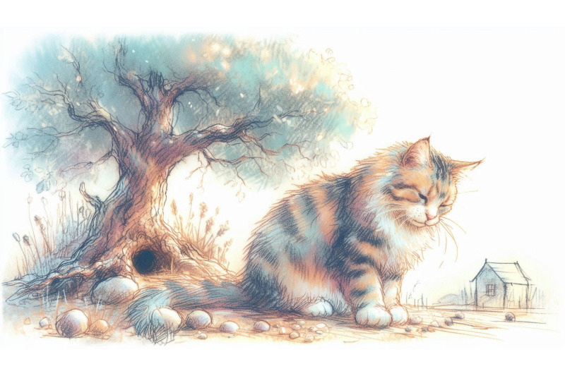 cat-tree-pastel