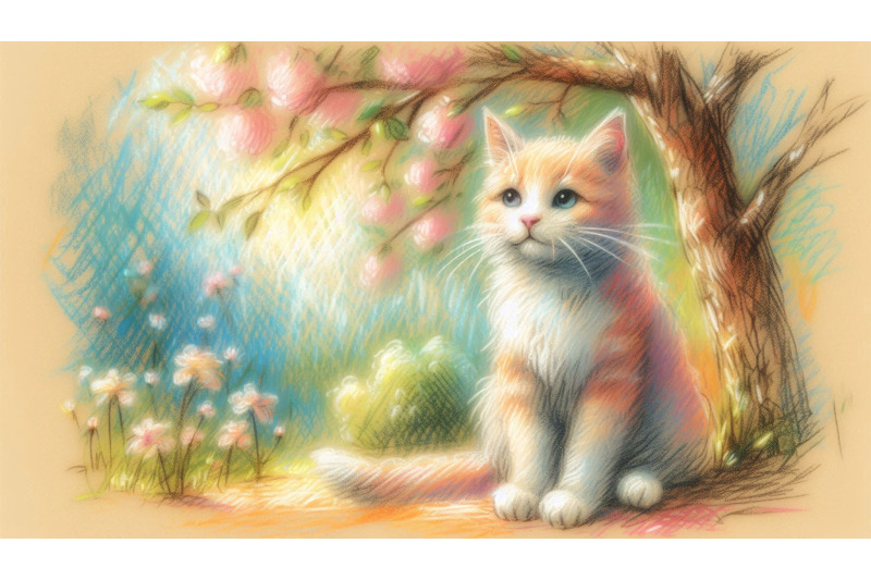 cat-tree-pastel