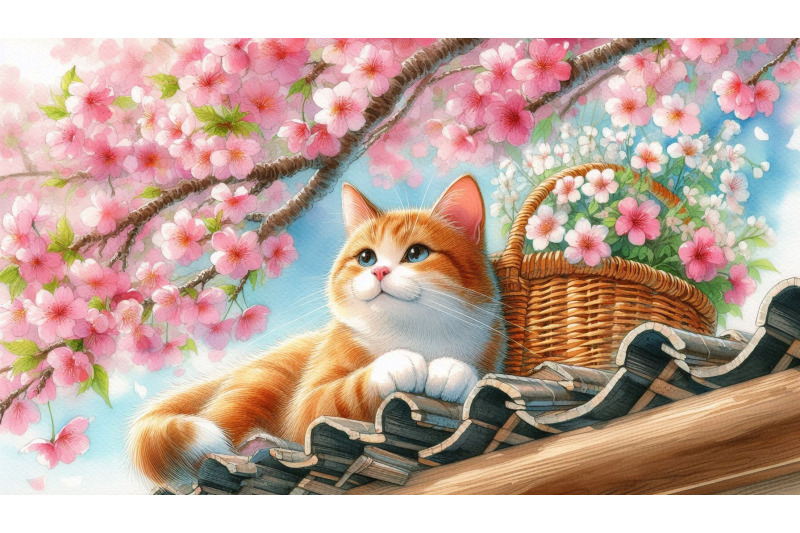 cherry-blossom-cat