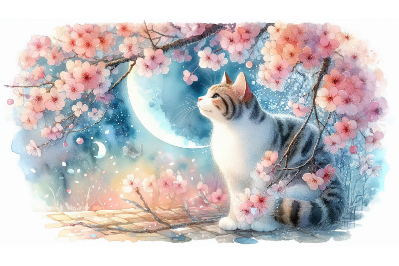 cherry-blossom-cat