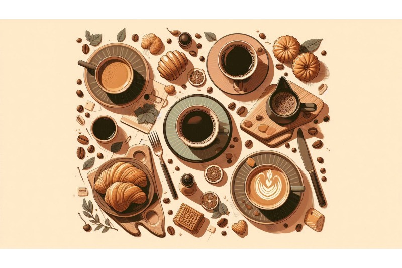 coffee-cups-flat-lay