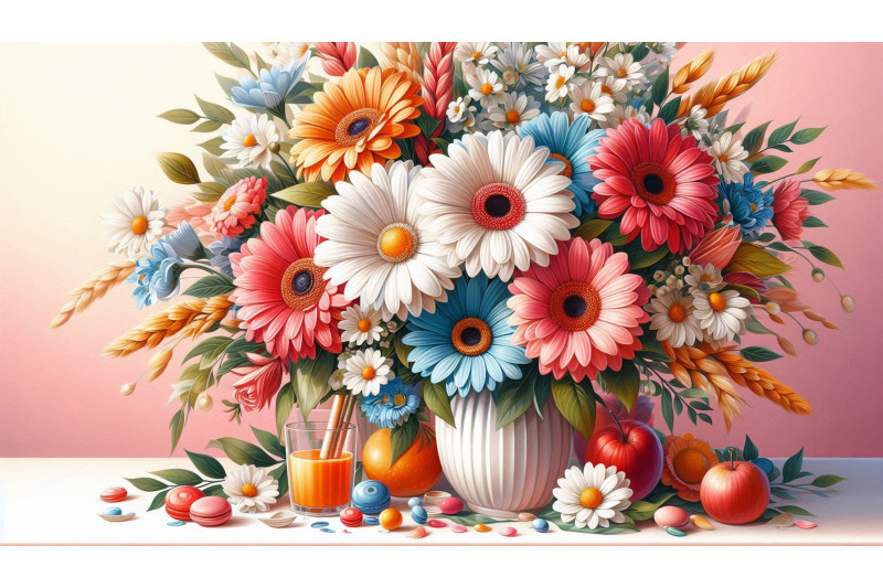 gerbera-bouquet-acrylic