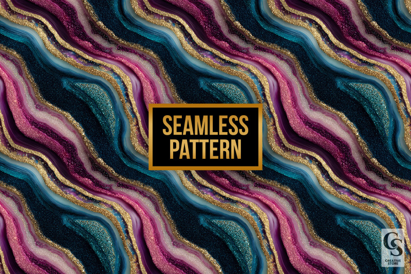 boho-glitter-agate-digital-paper