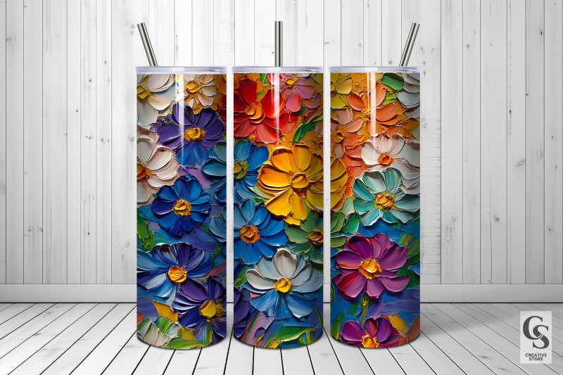 colorful-impasto-painted-flowers-digital-paper