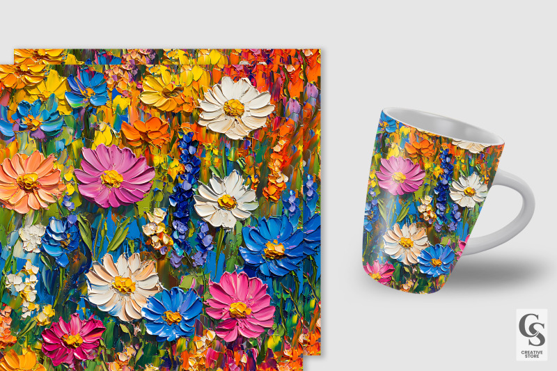 colorful-impasto-painted-flowers-digital-paper