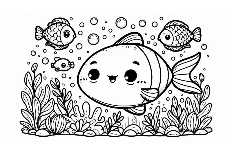 cartoon-fish-swimming