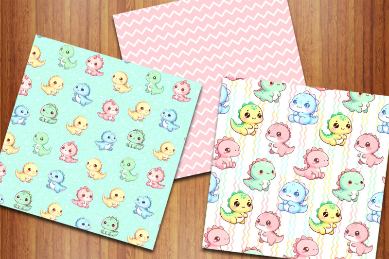 cute-baby-dinosaurs-digital-papers-kawaii-dino-scrapbook-papers