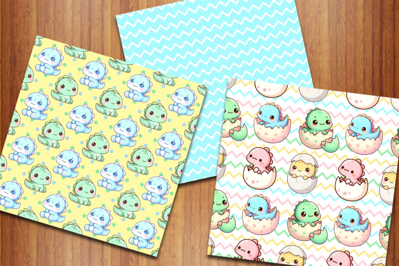 cute-baby-dinosaurs-digital-papers-kawaii-dino-scrapbook-papers