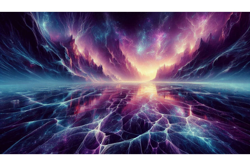 cracked-frozen-lake-purple