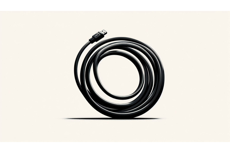curled-black-cable-minimal