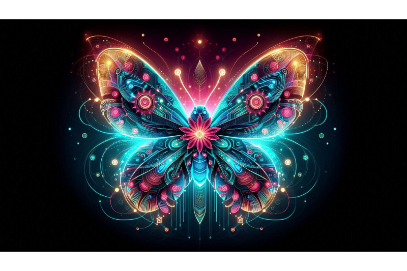cyberpunk-neon-butterfly