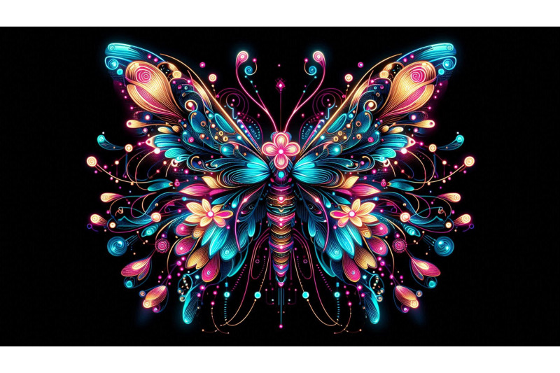cyberpunk-neon-butterfly