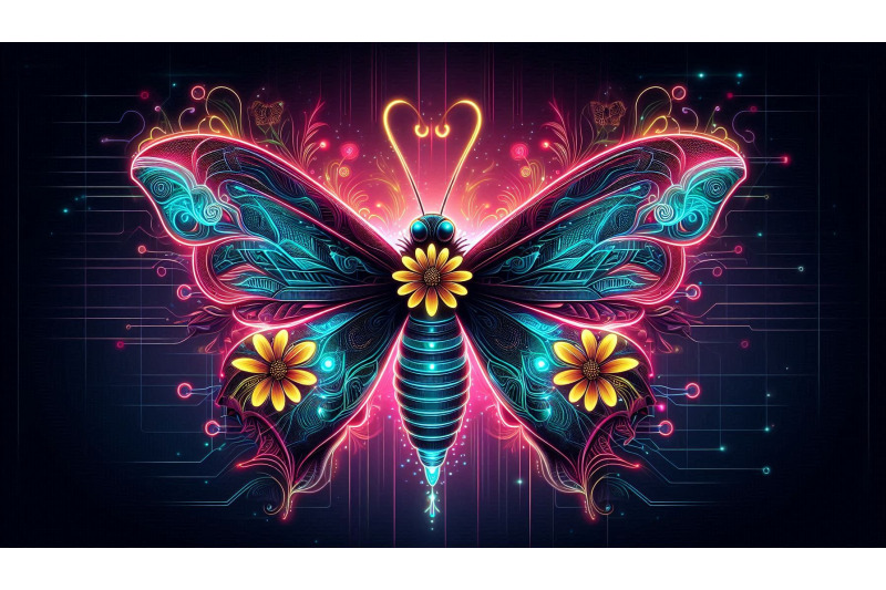 cyberpunk-neon-butterfly