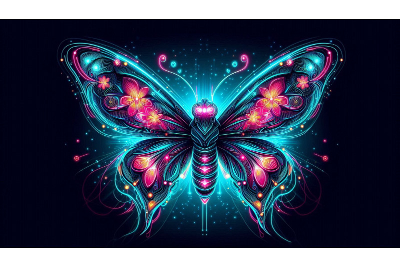 cyberpunk-neon-butterfly