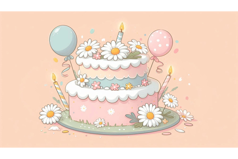 daisy-cake-pastel