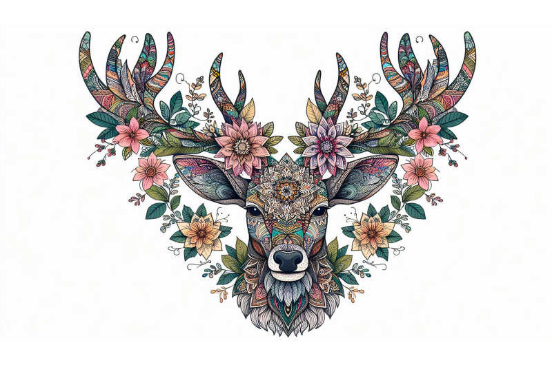 deer-mandala-antlers