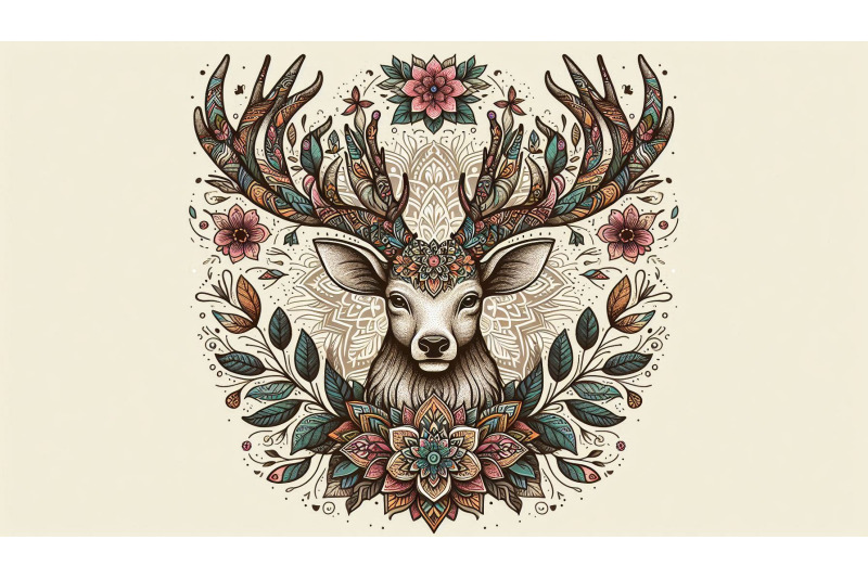 deer-mandala-antlers