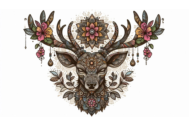 deer-mandala-antlers