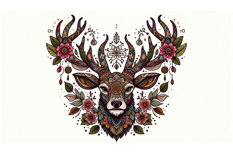 deer-mandala-antlers