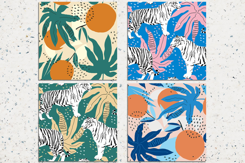 tropical-digital-paper-pack