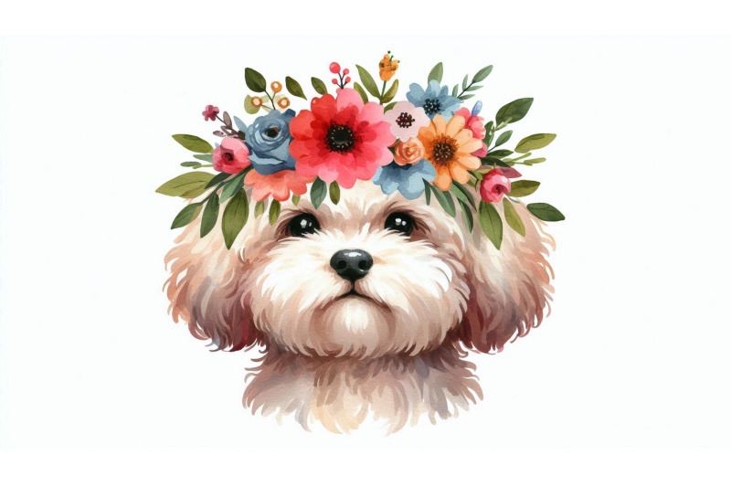dog-floral-crown