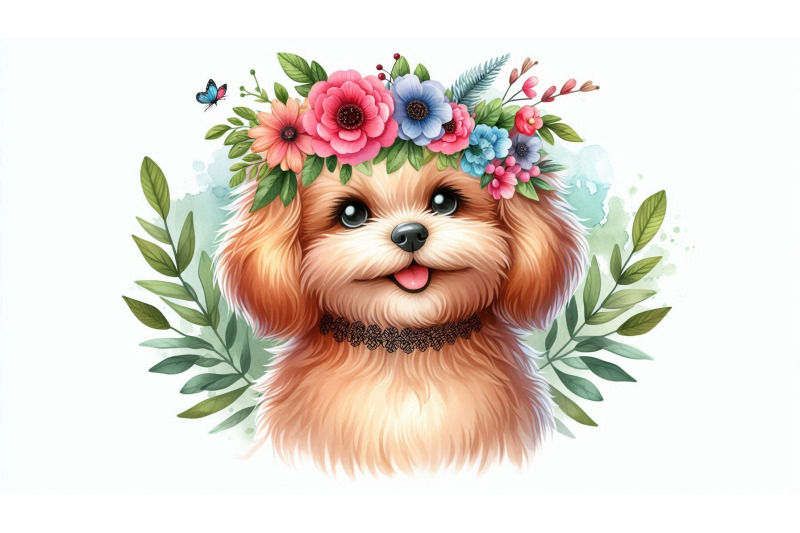 dog-floral-crown