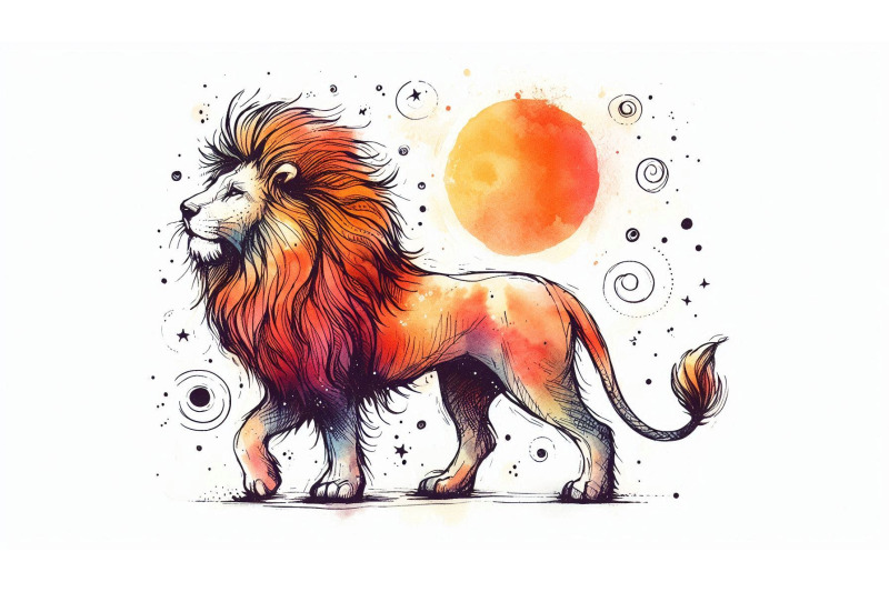 doodle-lion-sketch-illustration