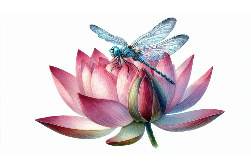 dragonfly-lotus-watercolor