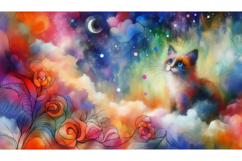 dreamy-petals-cat