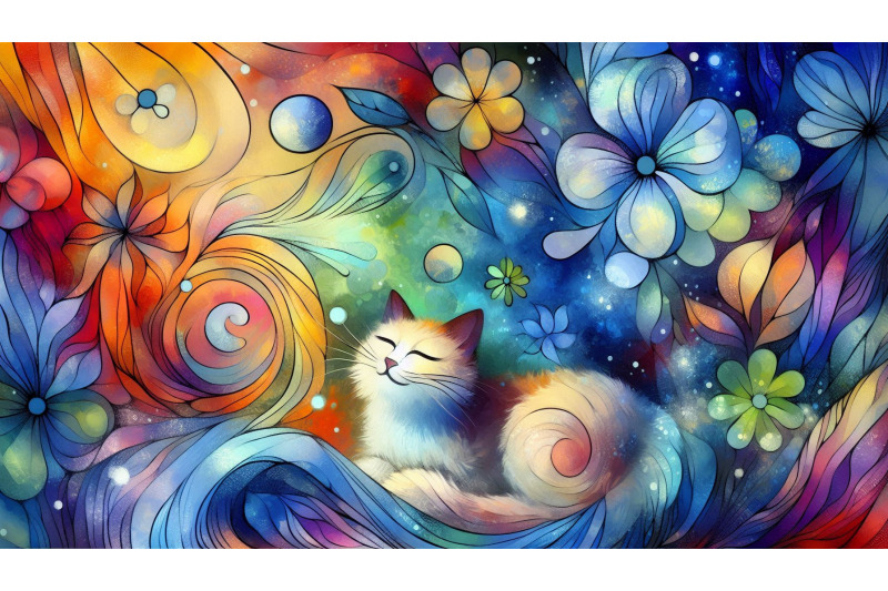 dreamy-petals-cat