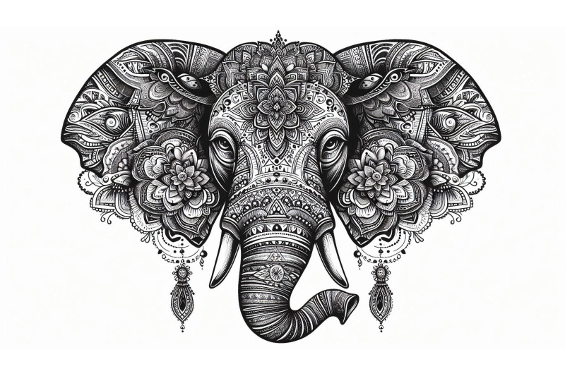 elephant-mandala-head