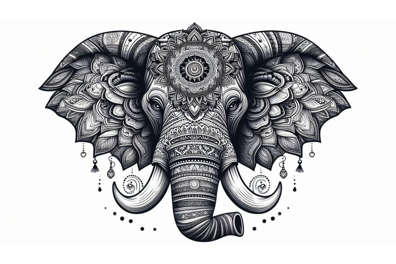 elephant-mandala-head
