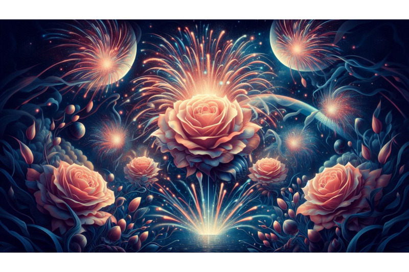 firework-rose-surreal