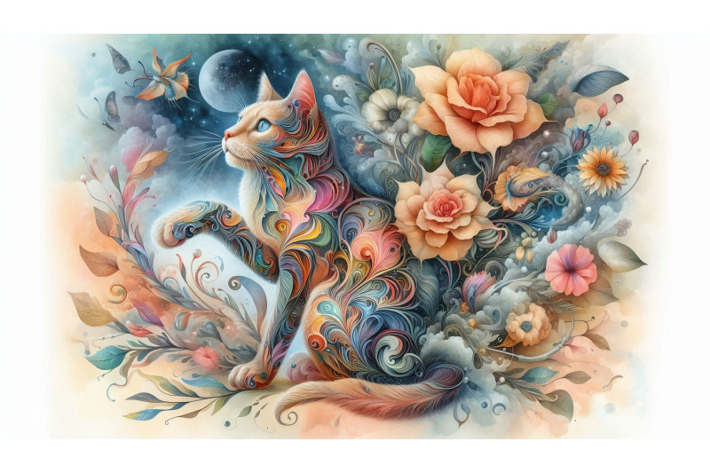floral-dream-cat
