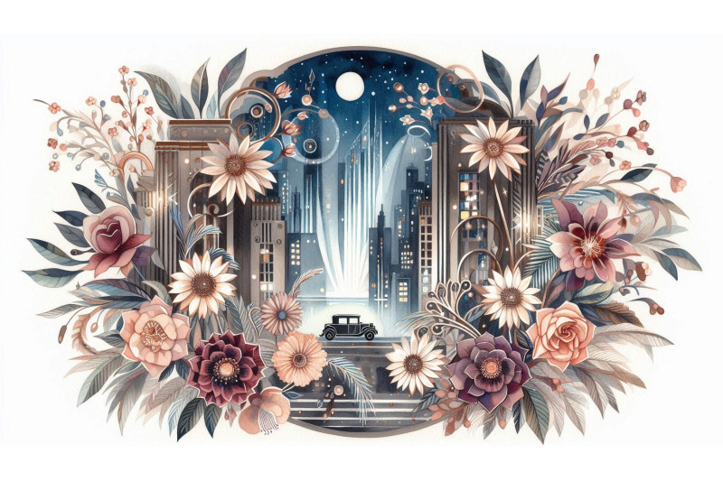 floral-night-scene