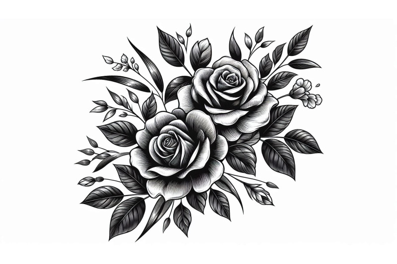 floral-sketch-tattoo
