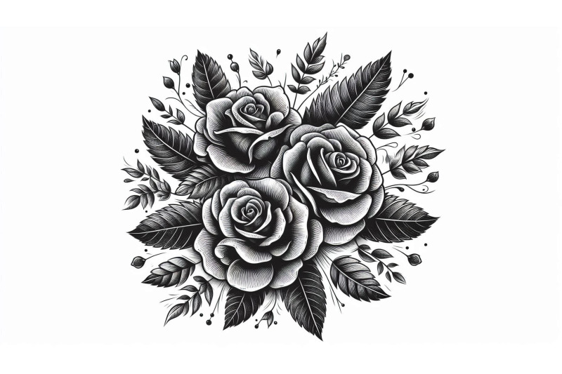 floral-sketch-tattoo