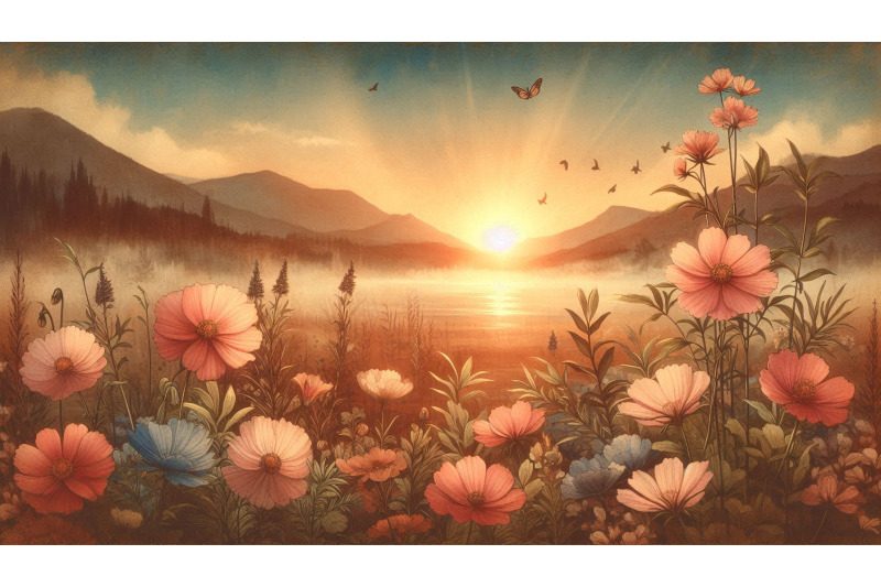 flowers-dusk-vintage