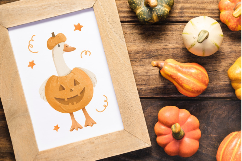 watercolor-halloween-goose-clipart-set