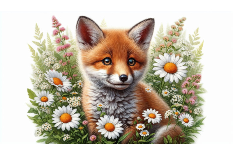 fox-daisy-realism