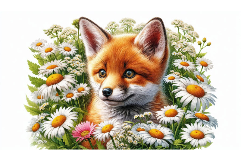 fox-daisy-realism