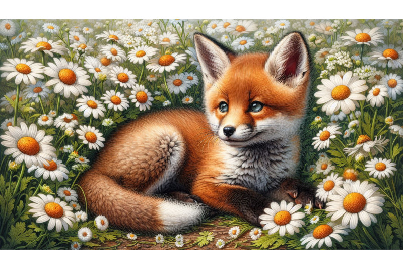 fox-daisy-realism