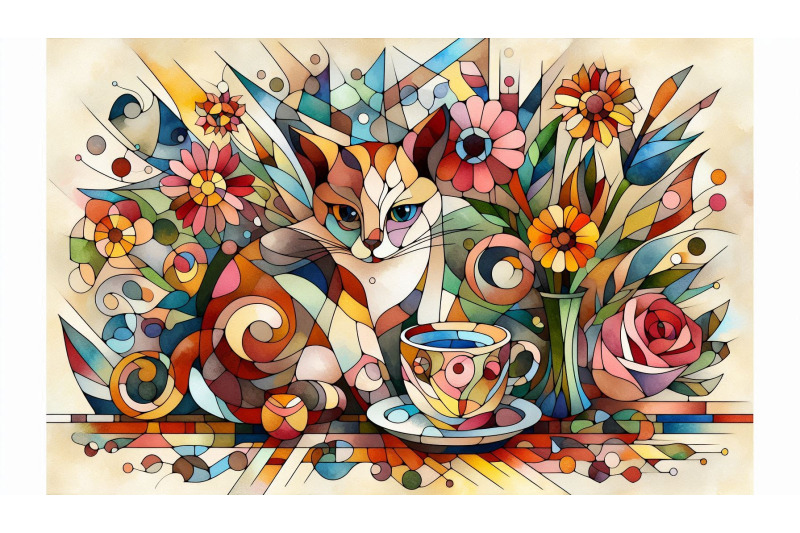 fragmented-cat-flowers