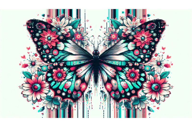 glitch-art-butterfly