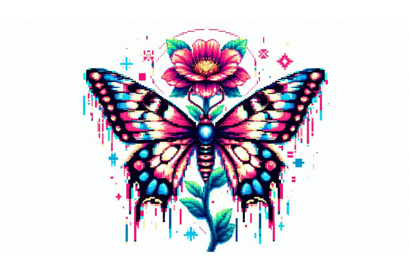 glitch-art-butterfly