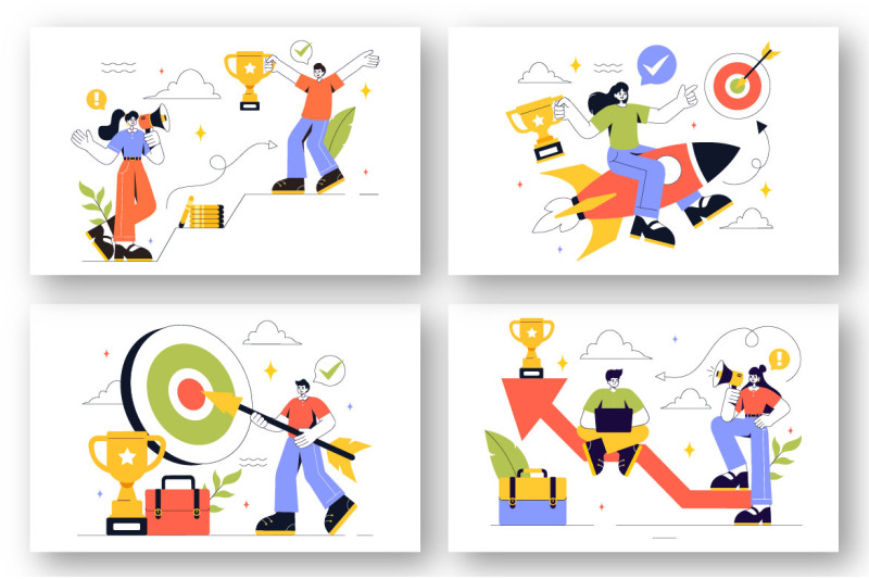8-business-success-and-motivation-illustration
