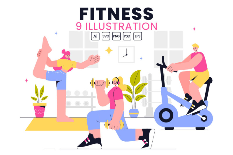 9-fitness-and-gym-illustration