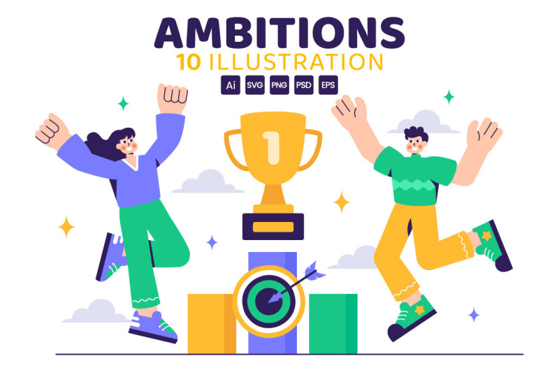 10-ambitions-to-success-illustration
