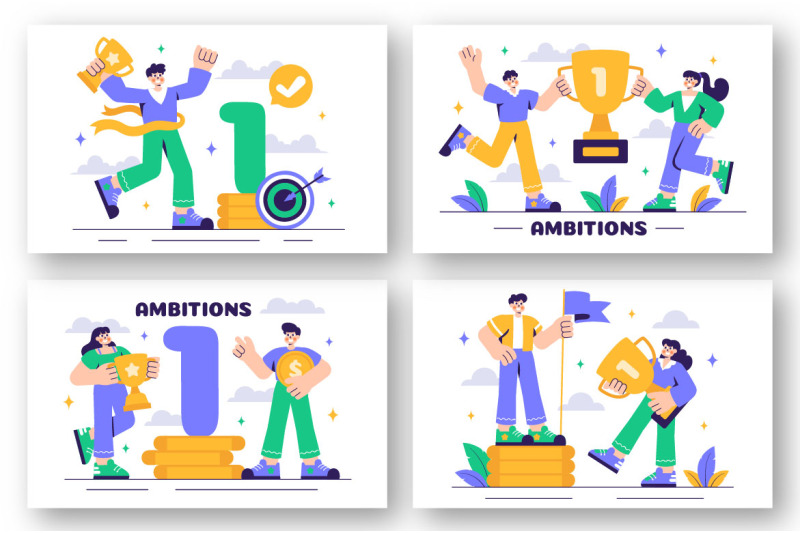 10-ambitions-to-success-illustration